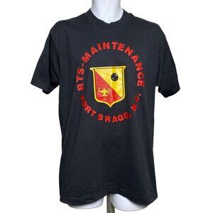 Vintage Fort Bragg North Carolina Army T Shirt Size L RTS Maintenance Made USA